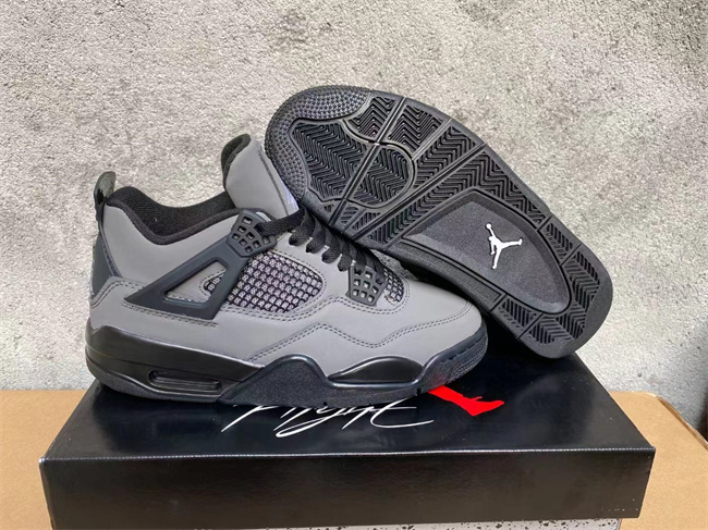 Women's Running weapon Air Jordan 4 Grey Shoes 0104 Women's Running weapon Air Jordan 4 Grey Shoes 0104